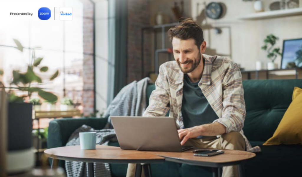 Man working on a laptop